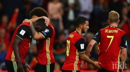 еден азар завърна разгром белгия лукаку мюние три гола