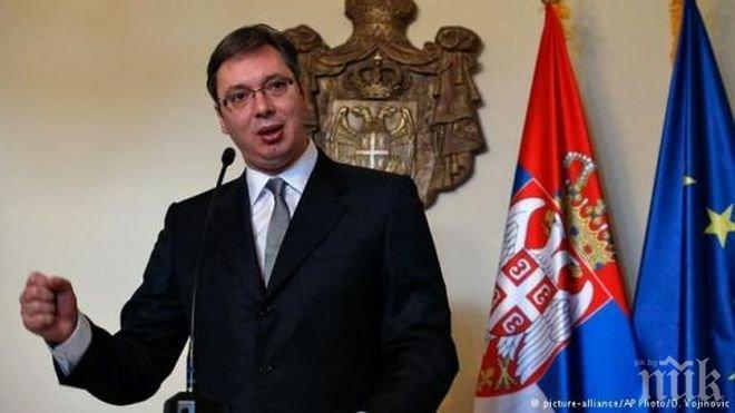 Инцидент! Автомобил се е врязал в колата на сръбския президент Александър Вучич