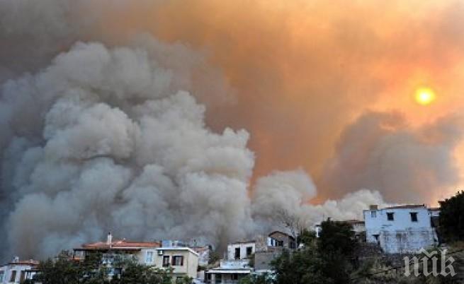 Пожар избухна на гръцкия остров Родос