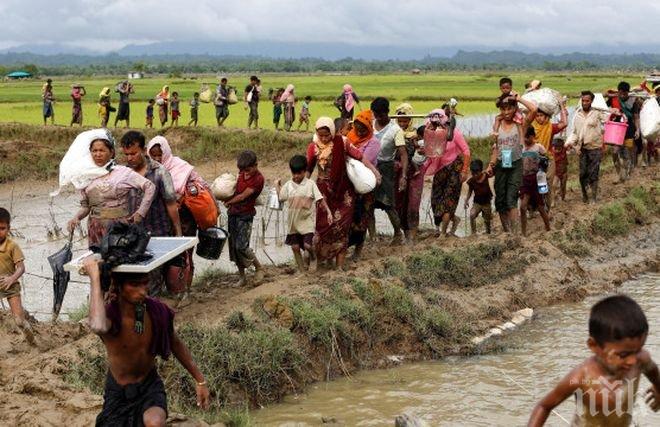 Шокиращо преселение! 60 хиляди мюсюлмани рохинги избягаха от Мианмар в Бангладеш