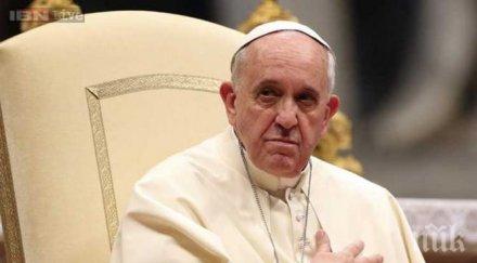 папа франциск пристигна посещение колумбия