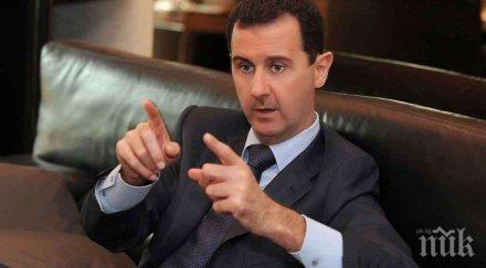 путин поздрави асад свалянето блокадата деир зор