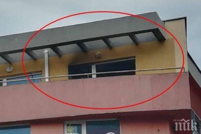 Пожар в търговски център в Бургас! Охраната на съседен магазин гаси пламъците (СНИМКИ)  