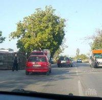 Верижна катастрофа край Враца! Възрастен шофьор карал в насрещното
