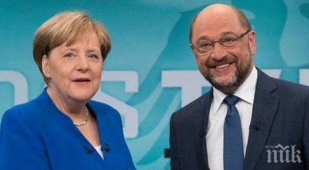 нагласи партията ангела меркел сериозна преднина две седмици изборите германия