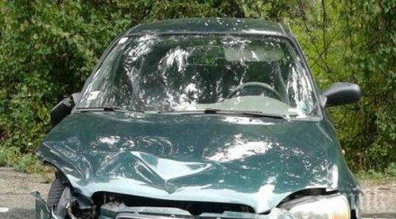 две катастрофи пиринско челен удар кола камион затруднява движението