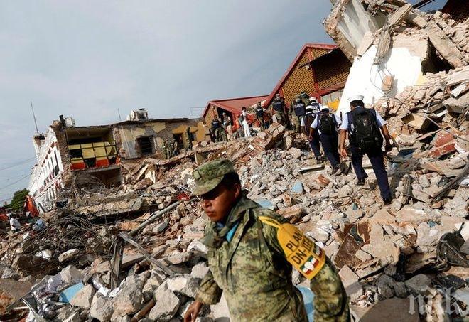 Ад! Броят на жертвите на земетресенията  в Мексико достигна 90 души