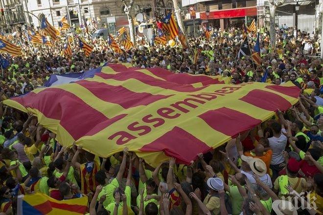 Близо 1 млн. души искат независимост на Каталуния