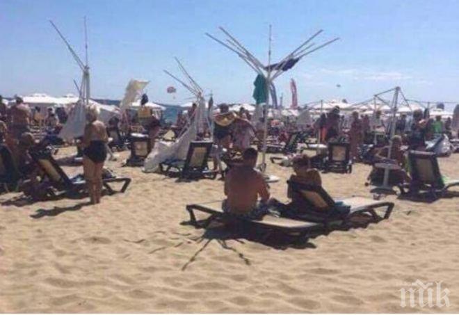 Ураган връхлетя Слънчев бряг