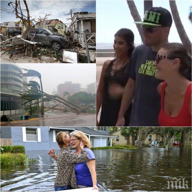 ЕКСКЛУЗИВНО! Луди глави от България вдигнаха купон в Маями насред страшния ураган Ирма (СНИМКИ)