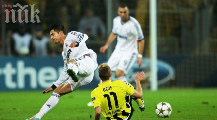 кристиано роналдо възстанови равенството дортмунд