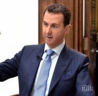 Президентът на Сирия: Правителствените войски се движат стабилно към победата