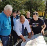 Премиерът Бойко Борисов: Изграждаме алтернативен път, свързващ Околовръстното на Пловдив с пътен възел 