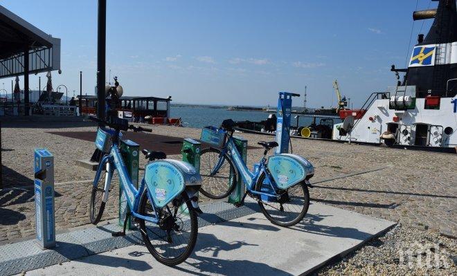 ХИТРО! В Бургас стимулират ползвателите на колелета под наем