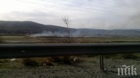 ВНИМАНИЕ! Пушек и дим на магистрала Струма!
