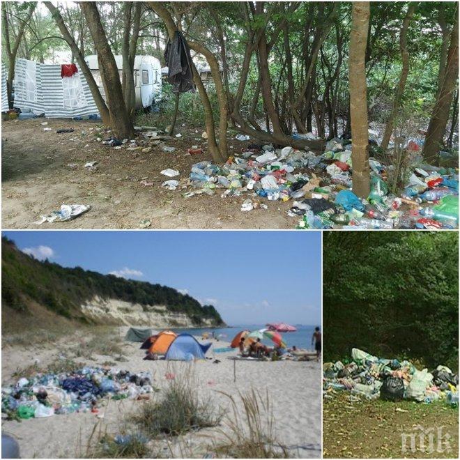 ГНУС! Дивокампингуващите са оставили тонове боклуци на Иракли (СНИМКИ)