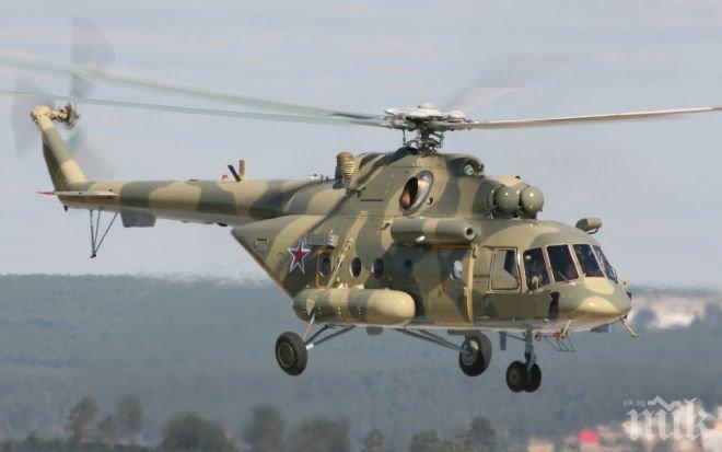  Огън на руски хеликоптер погрешка удари цивилни автомобили! Има ранени 