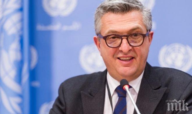 Върховният комисар на ООН за бежанците Филипо Гранди заяви: Американското финансиране е изключително важно за организацията