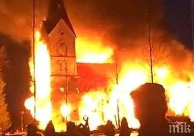 В Чили подпалиха три християнски църкви