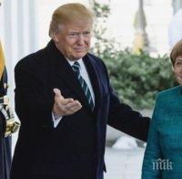 Топла връзка! Тръмп поздравява Меркел за изборите