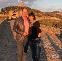 По залез: Цветанов се разходи със съпругата си на Царевец