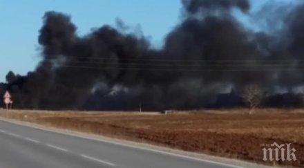 страшно пожарът халкидики върви къщите