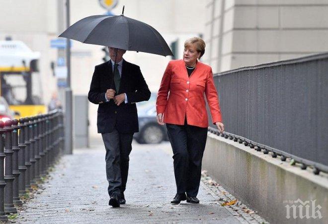 Меркел пусна своя вот заедно със съпруга си