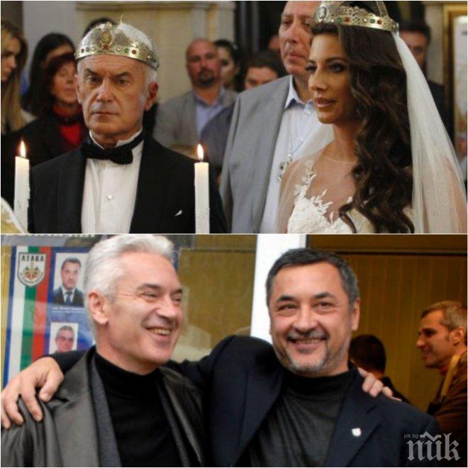 ЕКСКЛУЗИВНО В ПИК! Валери Симеонов с уникален тоалет на сватбата на Сидеров (СНИМКИ)