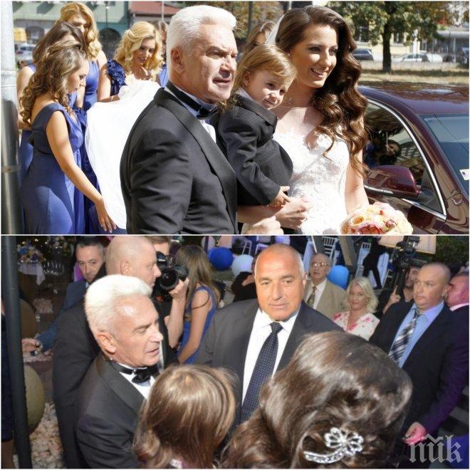 ЕКСКЛУЗИВНО И ПЪРВО В ПИК TV! Премиерът Борисов пристигна на сватбата на Сидеров (СНИМКИ/ОБНОВЕНА)