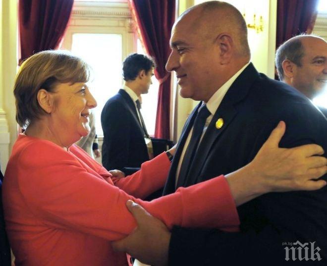 ПЪРВО В ПИК! Борисов със специален поздрав към Меркел - ето как й честити за победата