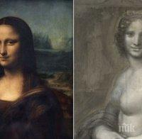СЕНЗАЦИЯ! Откриха черно-бяла скица на голата Мона Лиза
 