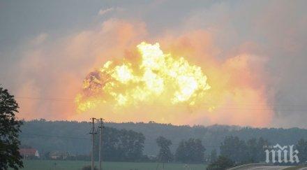 взрива украйна хиляди души евакуирани района експлозията калиновка видео