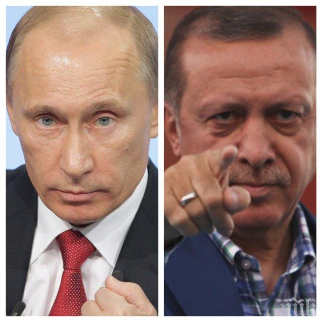 Путин пристига на посещение в Анкара, ще си сверяват часовниците с Ердоган