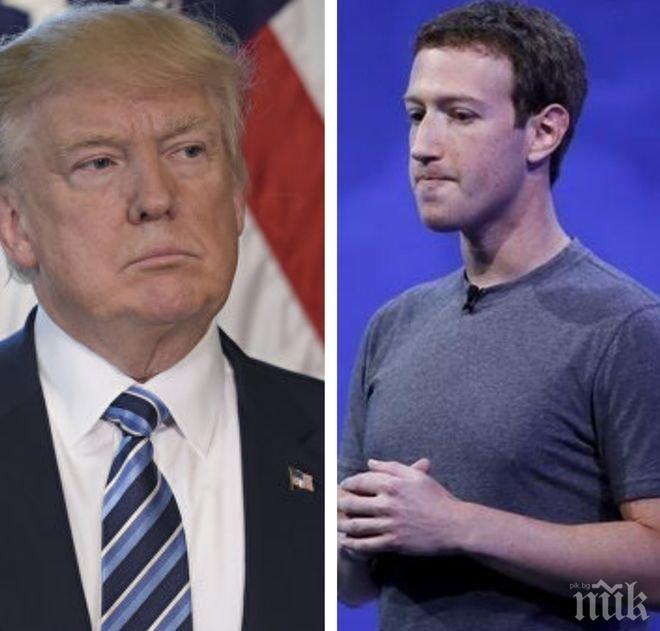 Марк Зукърбърг: Фейсбук не е антиТръмп, а платформа за всички идеи