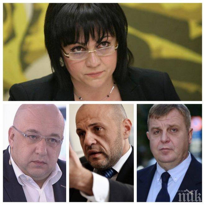 ГОРЕЩ БАРОМЕТЪР! Ново изследване: БСП е опозиция на глинени крака, Корнелия Нинова губи доверието на хората