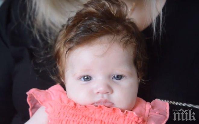 ЧУДО! Бебе с огромна коса се роди в Англия 