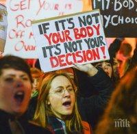 Огромен протест в Ейре за правото на аборт