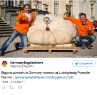 Най-голямата тиква в Германия тежи 792,5 килограма 