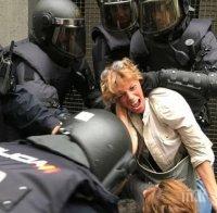 Ново 20! Над 330 души са ранени при сблъсъците в Каталония