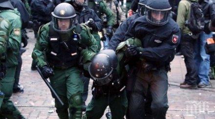 извънредно сблъсъци полиция протестиращи белязаха срещата