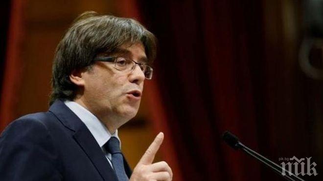 Каталонският лидер Карлес Пучдемон: Каталонците са си извоювали правото на независима държава