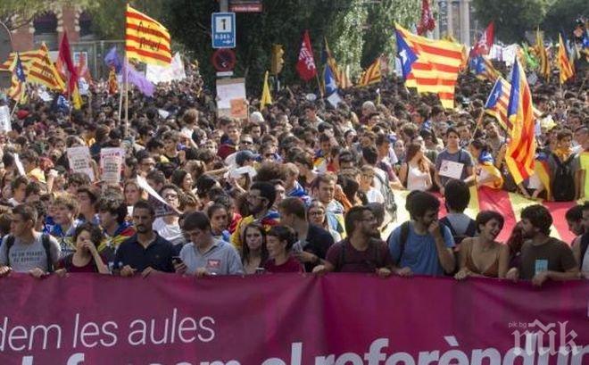 Демонстрации в Баската автономия подкрепиха каталонския референдум