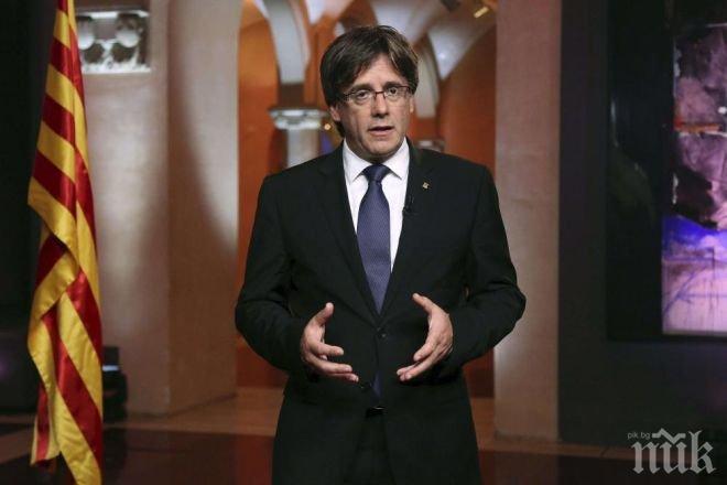 Карлес Пучдемон намекна, че след референдума, каталонският парламент трябва да обяви независимостта на страната