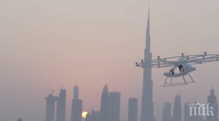 транспортен хит дубай тестваха летящо такси видео