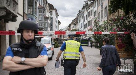 швейцарската полиция застреля бежанец нападнал нож мигранти