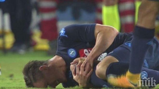 Благородство! Национал на Полша плаща операция на играч на Гурник