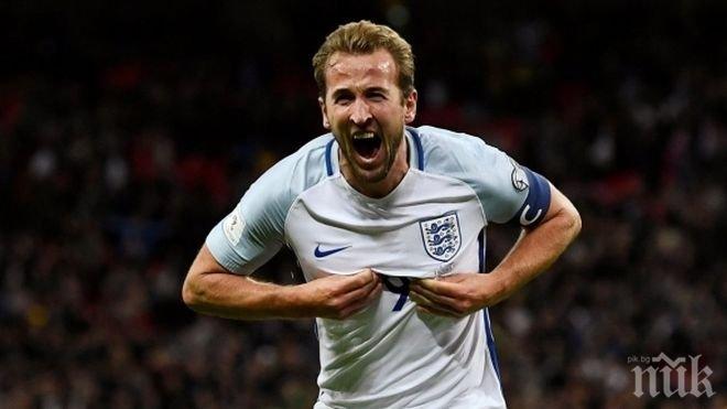 Англия вече и на практика е на Мондиал 2018, капитанът Кейн отново обра овациите