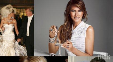 скандал съпругите тръмп хванаха гушите първата дама