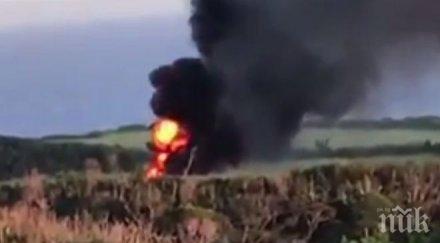 трагедия американски военен хеликоптер разби япония видео