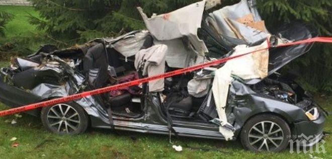 Двама тийнейджъри са загинали, след като автомобил се вряза в дърво в Канада